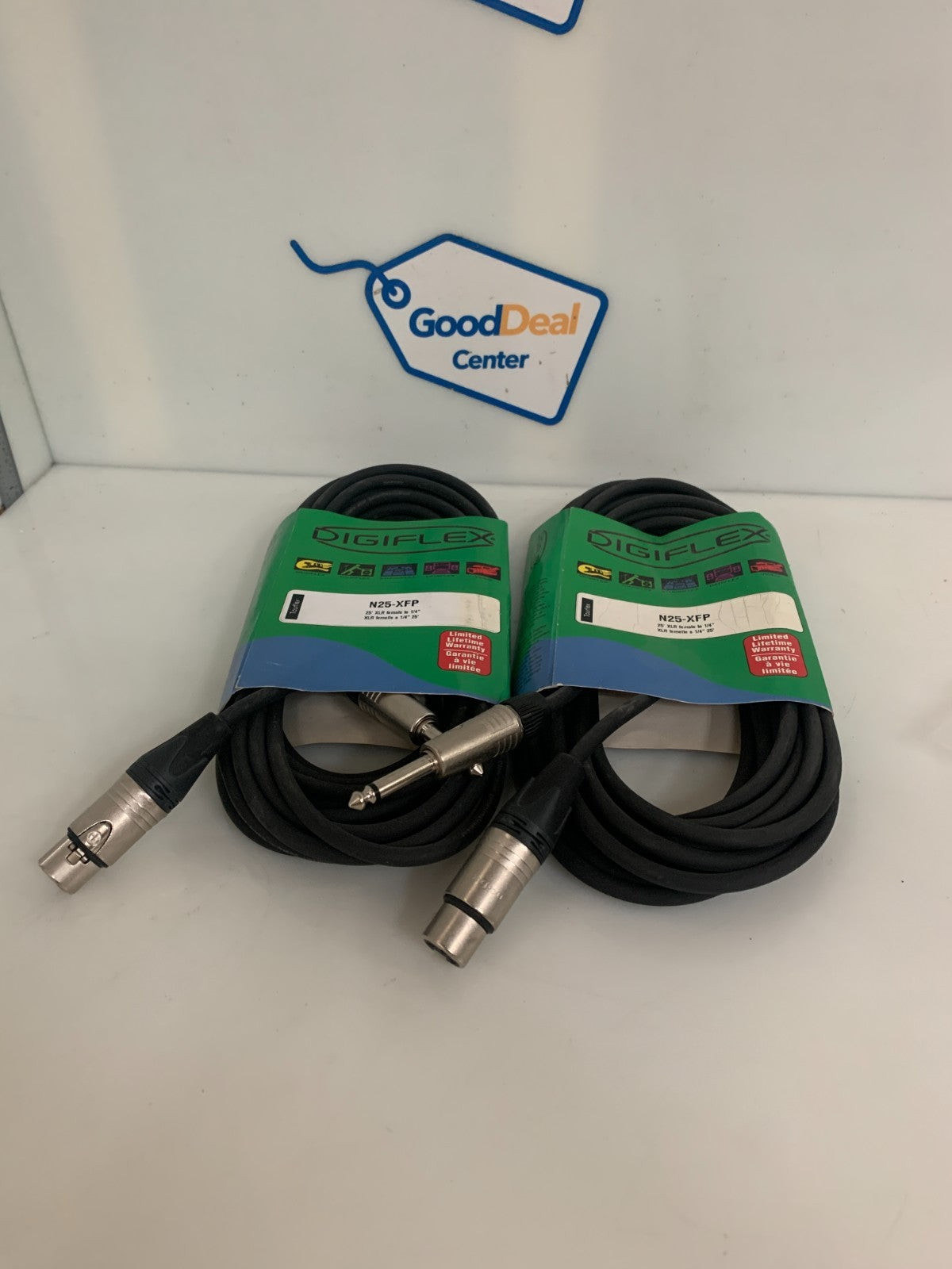 LOT OF 2 DIGIFLEX MICROPHONE CABLE 25' N25-XFP