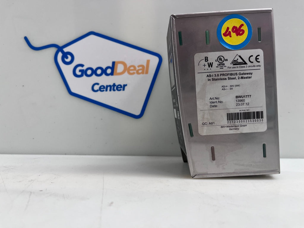 BWU1777 Bihl+Wiedemann AS-i 3.0 PROFIBUS Gateway