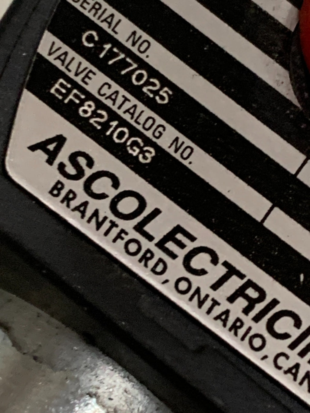 ASCO RED HAT SOLENOID VALVE EF8210G3