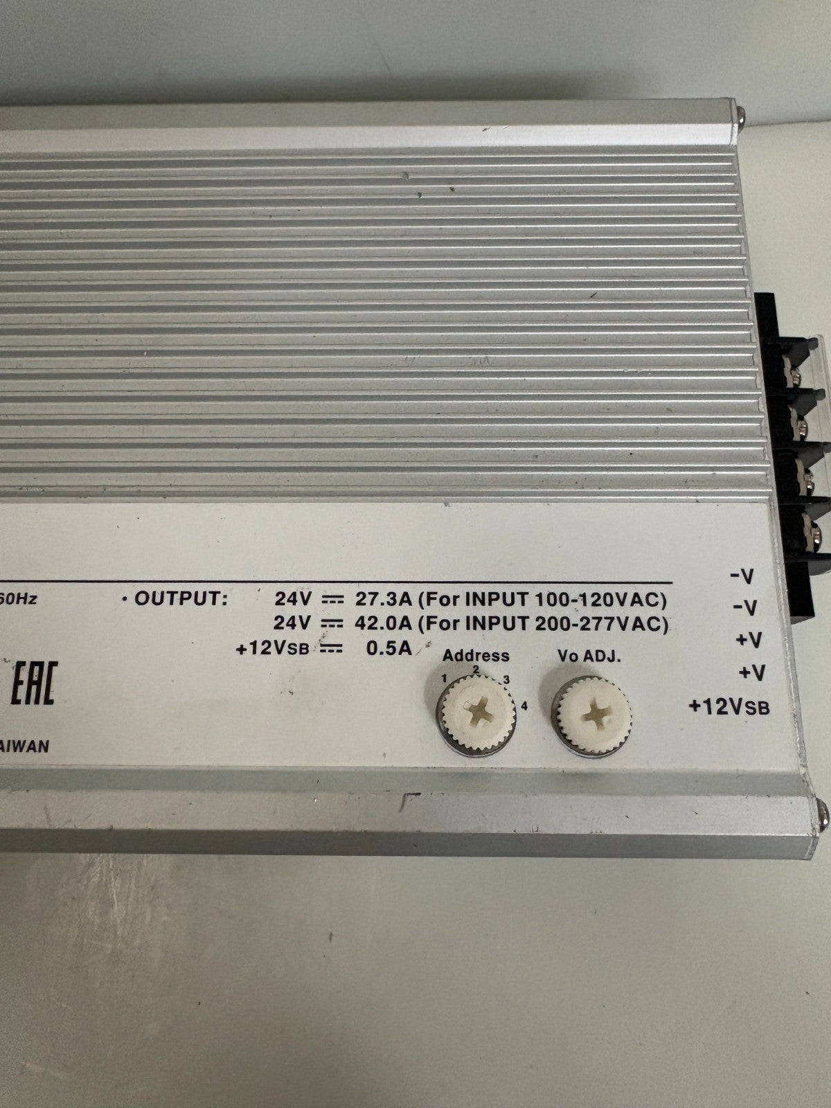 MEAN WELL 1000W POWER SUPPLY/BATTERY CHARGER 24VDC