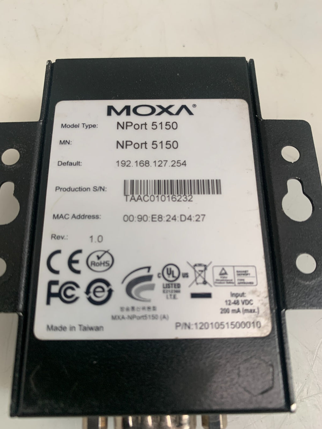 MOXA  NPort 5150   Serial Device Server