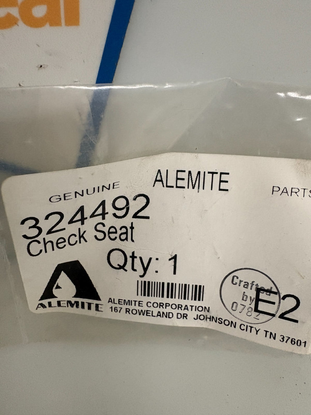 ALEMITE CHECK SEAT 324492 1