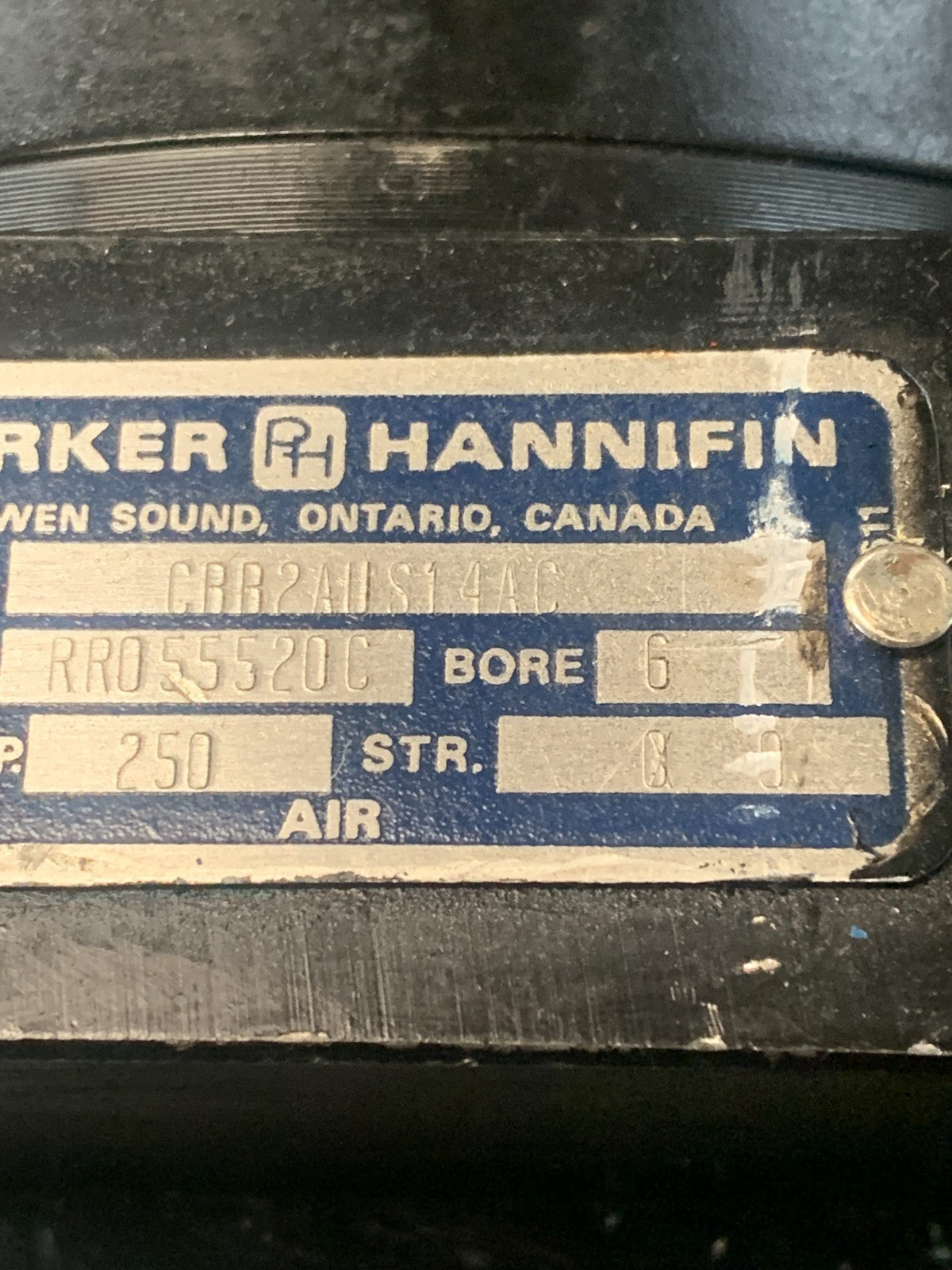 PARKER HANNIFIN PNEUMATIC CYLINDER CBB2AUS14AC