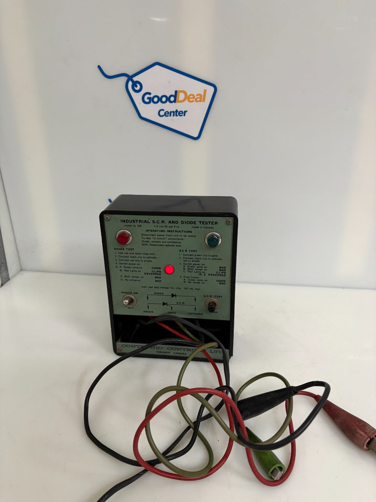 CONTRONIC CONTROLS VINTAGE S.C.R. AND DIODE TESTER TP 3000