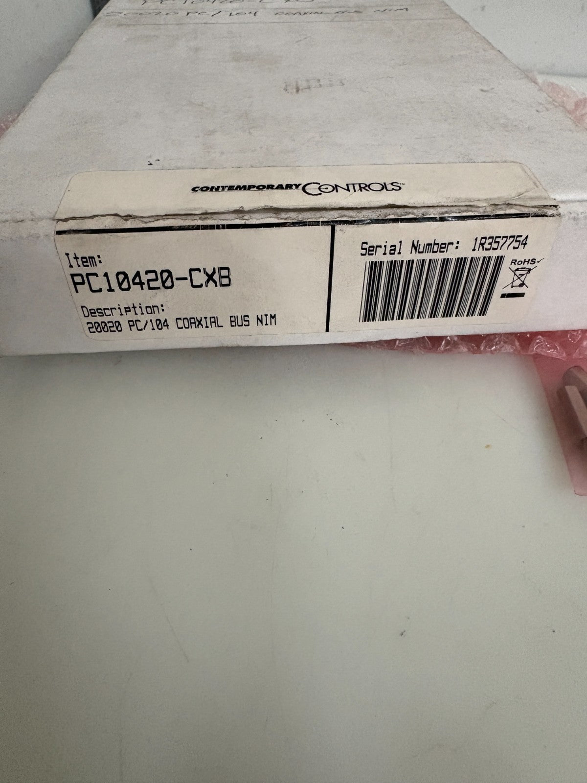 CONTEMPARY CONTROLS COAXIAL ARC NET INTERFACE CARD PC10420-CXB