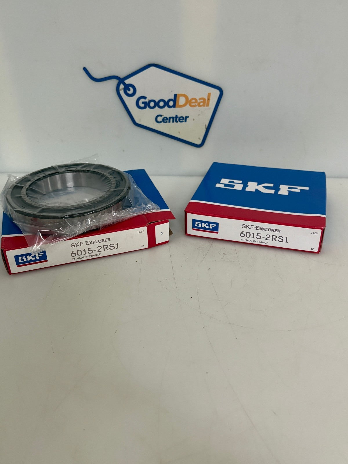 LOT OF 2 SKF EXPLORER DEEP GROOVE SINGLE ROW BALL BEARING 6015-2RS10