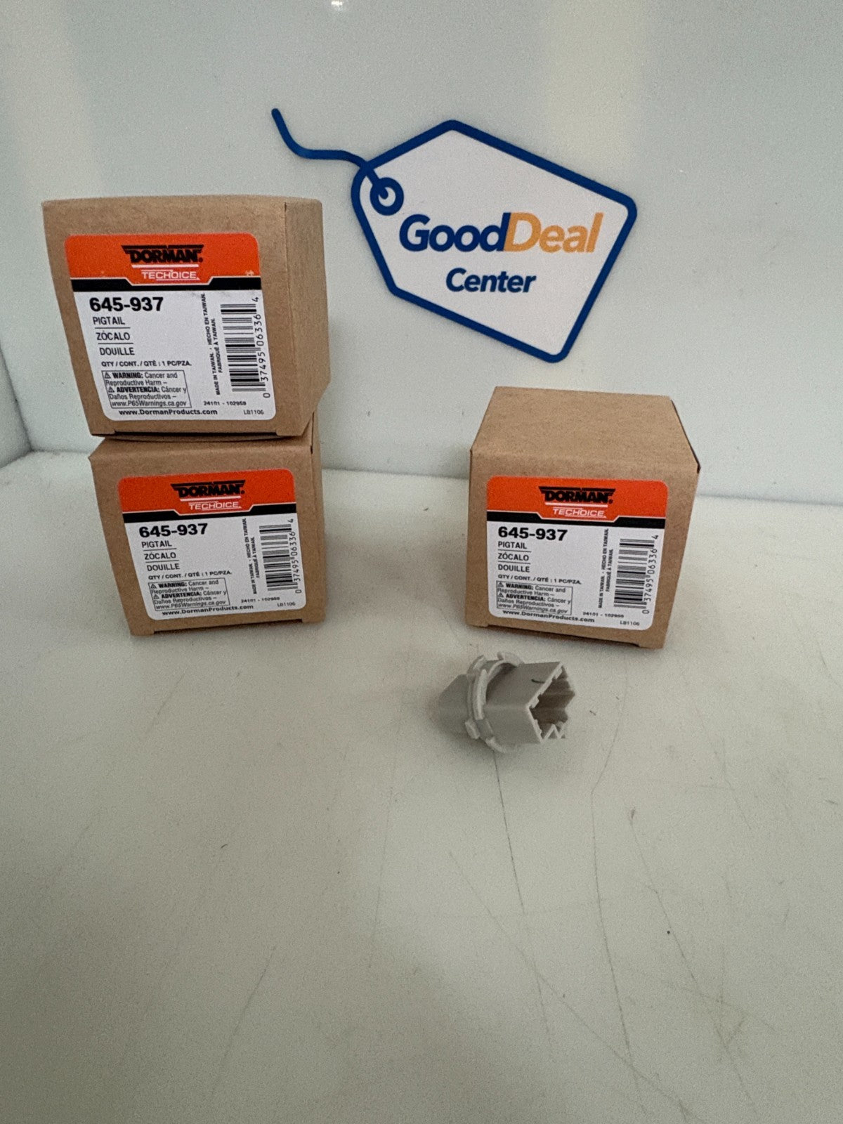 LOT OF 3 DORMAN ELECTRICAL SOCKET PIGTAIL 645-9370