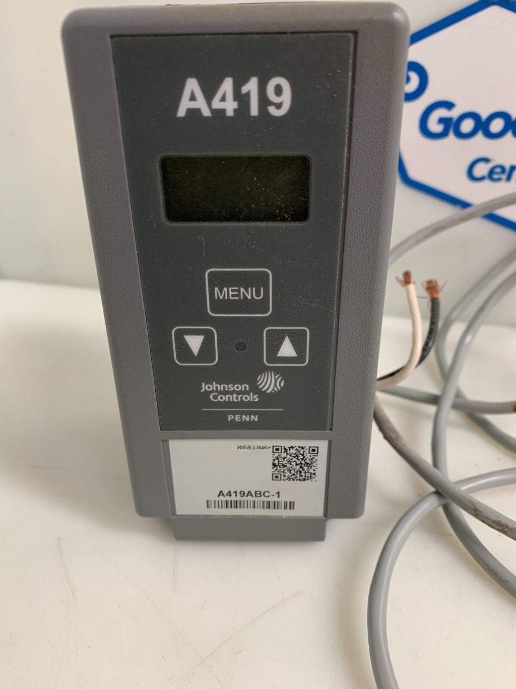 JOHNSON CONTROLS TEMPERATURE CONTROLLER A 419ABC-1