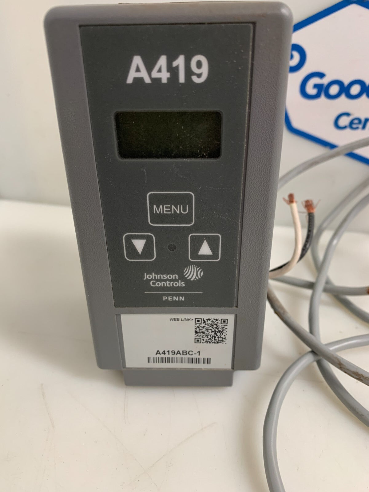 JOHNSON CONTROLS TEMPERATURE CONTROLLER A 419ABC-1