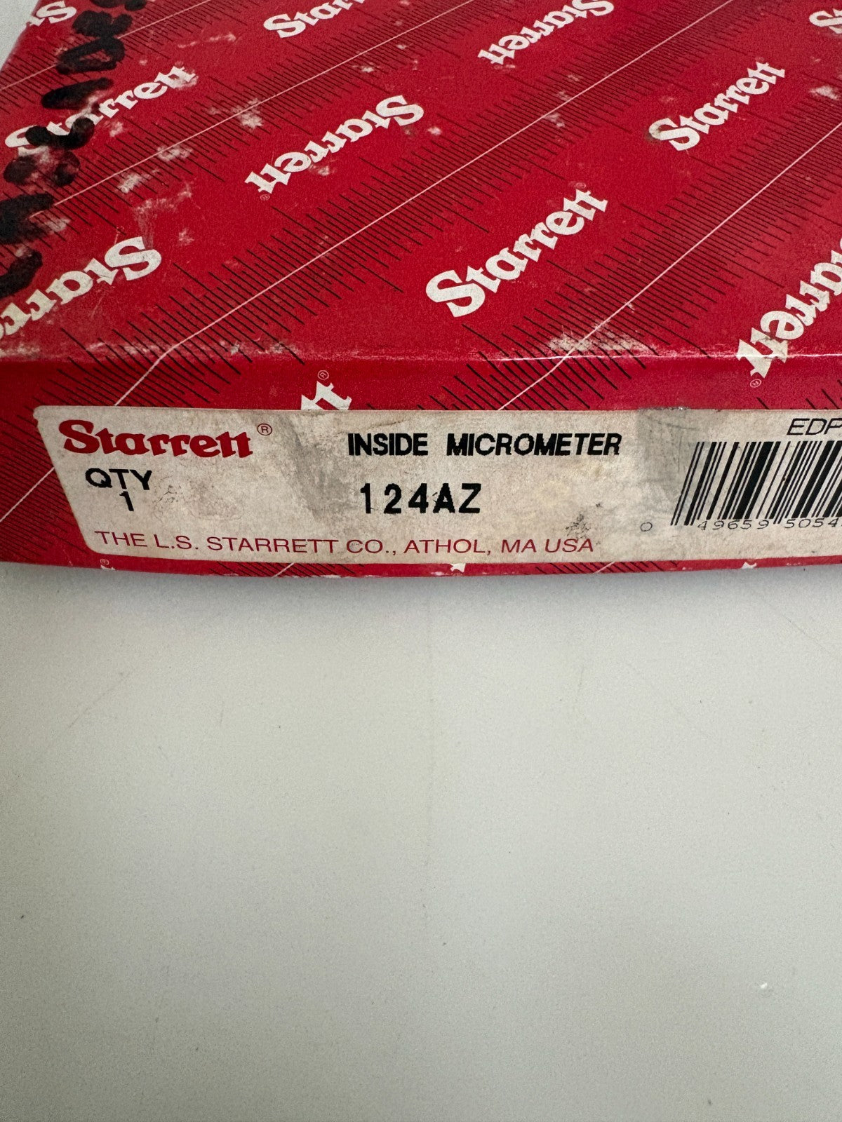 STARRETT INSIDE MICROMETER SET 2 TO 8" #124AZ IN CASE2
