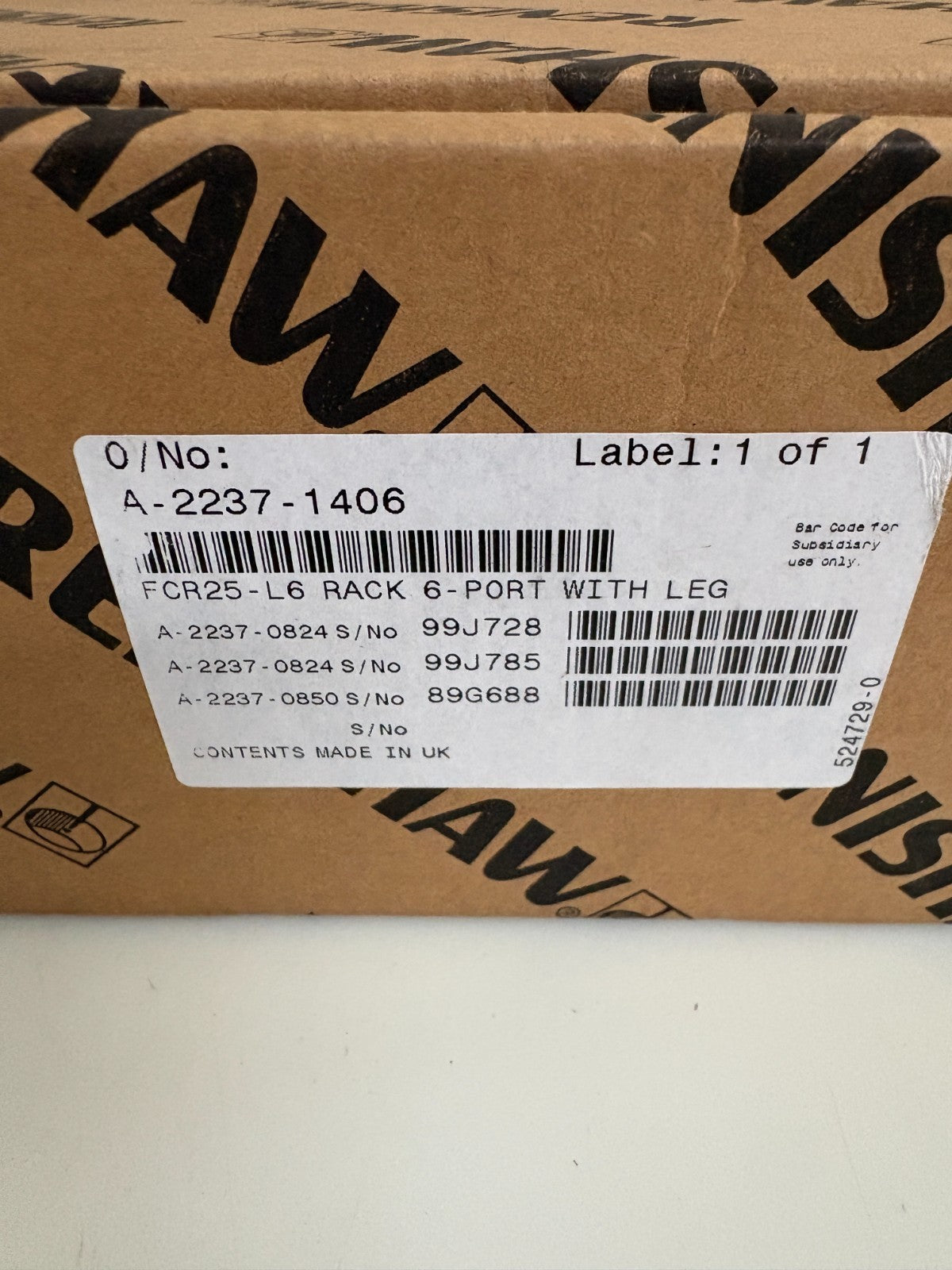RENISHAW SCANNING MODULE CHANGE RACK FCR25-L9 SP25M