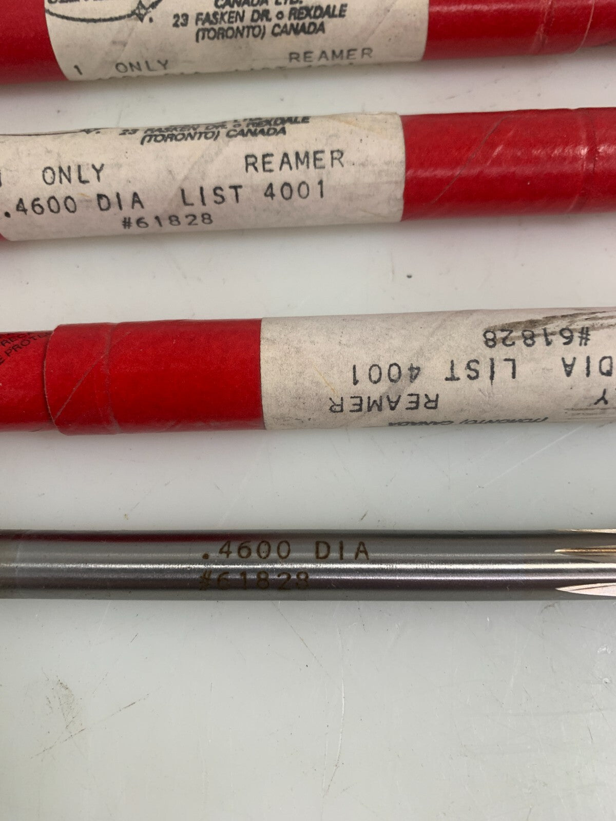 Lot of 3 Cleveland Reamer .4600 Diameter #61828 New in Tube