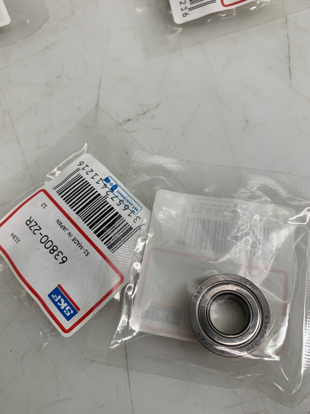 SKF 63800-2ZR  Metal Shielded Groove Ball Bearing  (Lot of 8)1