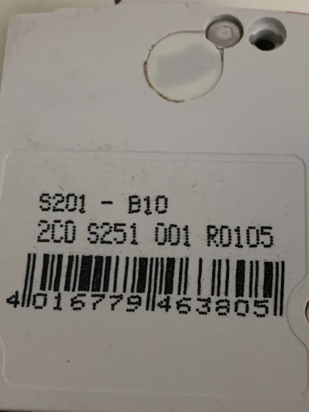 LOT OF 4  ABB CIRCUIT BREAKER S201-B10