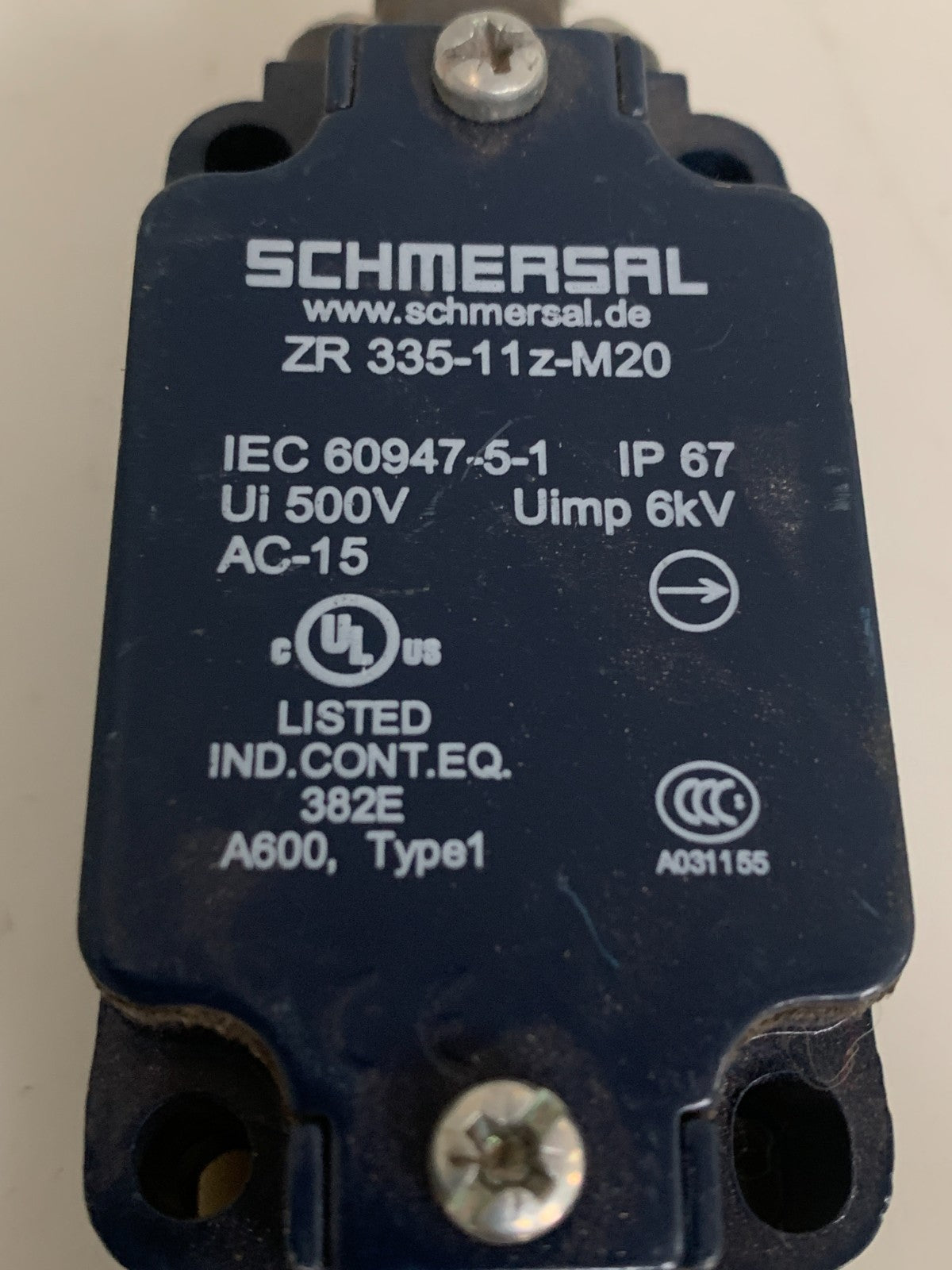 SCHMERSAL LIMIT SWITCH ZR 335-11Z-M201
