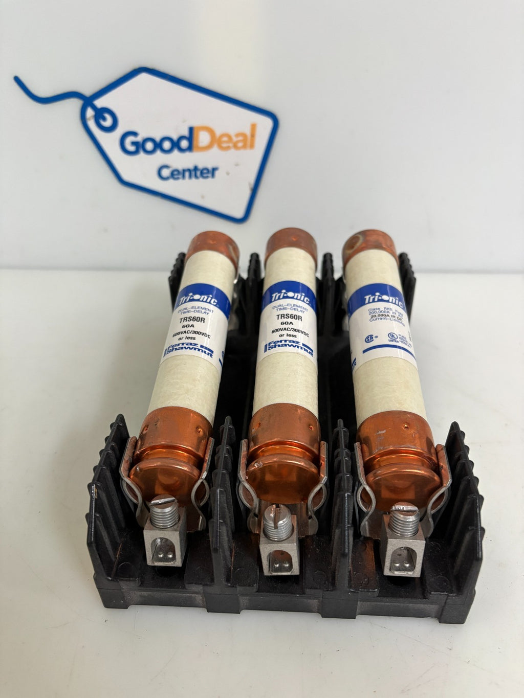 LOT OF 3 FERRAZ SHAWMUT TRIONIC TRS 60R 60 AMP IN BUSS R60060-3CR