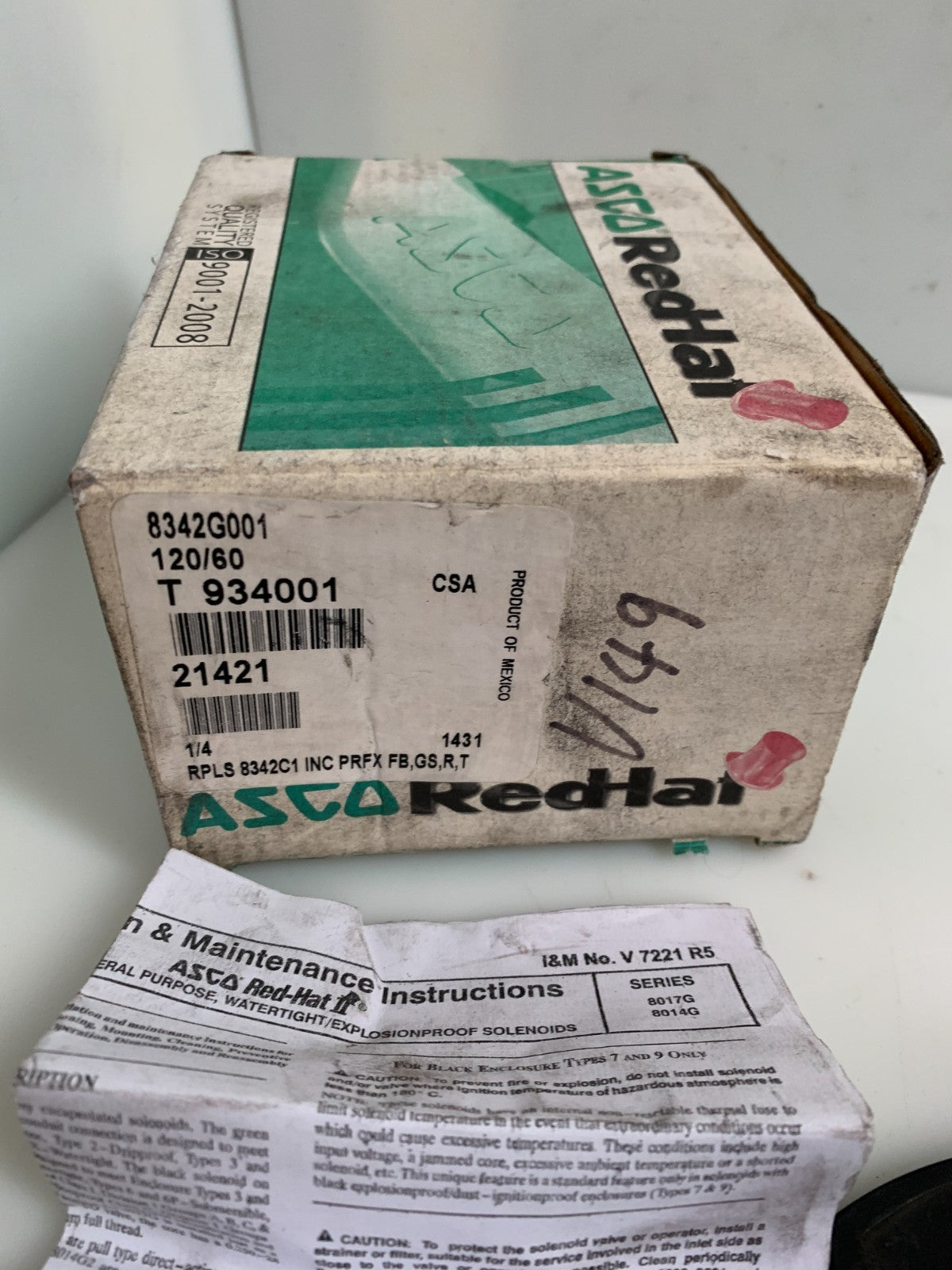 ASCO / Red Hat   Solenoid Valve  8342-G001-120/604
