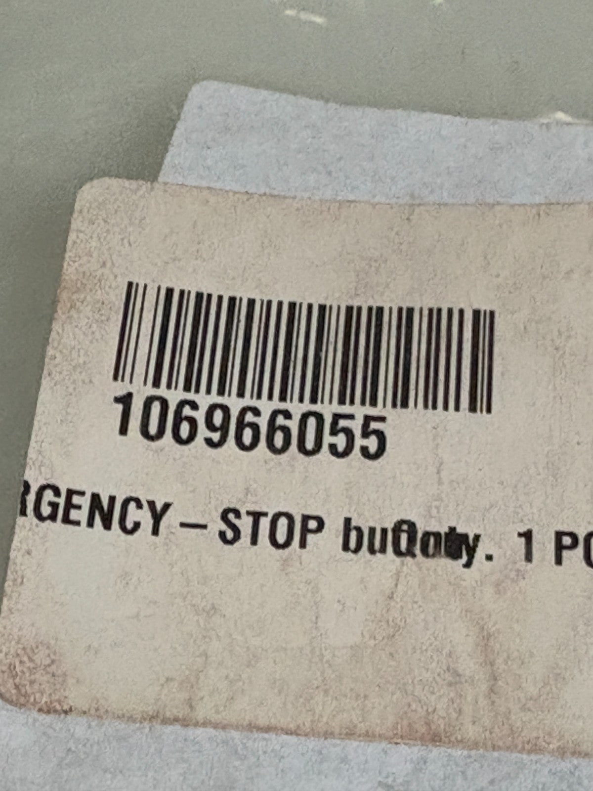 MULTIVAC EMERGENCY STOP BUTTON 106966055