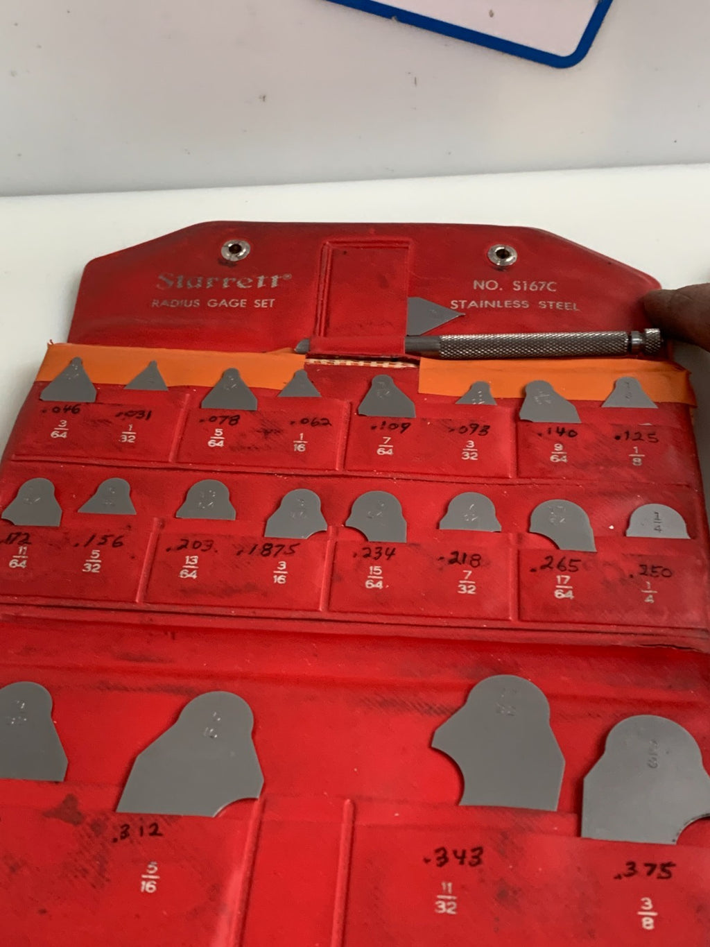 STARRETT  Radius Gauge Set  #5167C