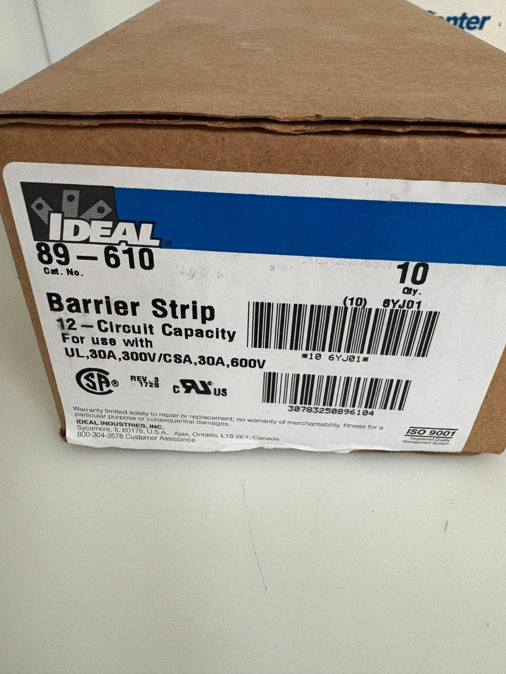 LOT OF 9 IDEAL 12 CIRCUIT BARRIER STRIP #89-6102