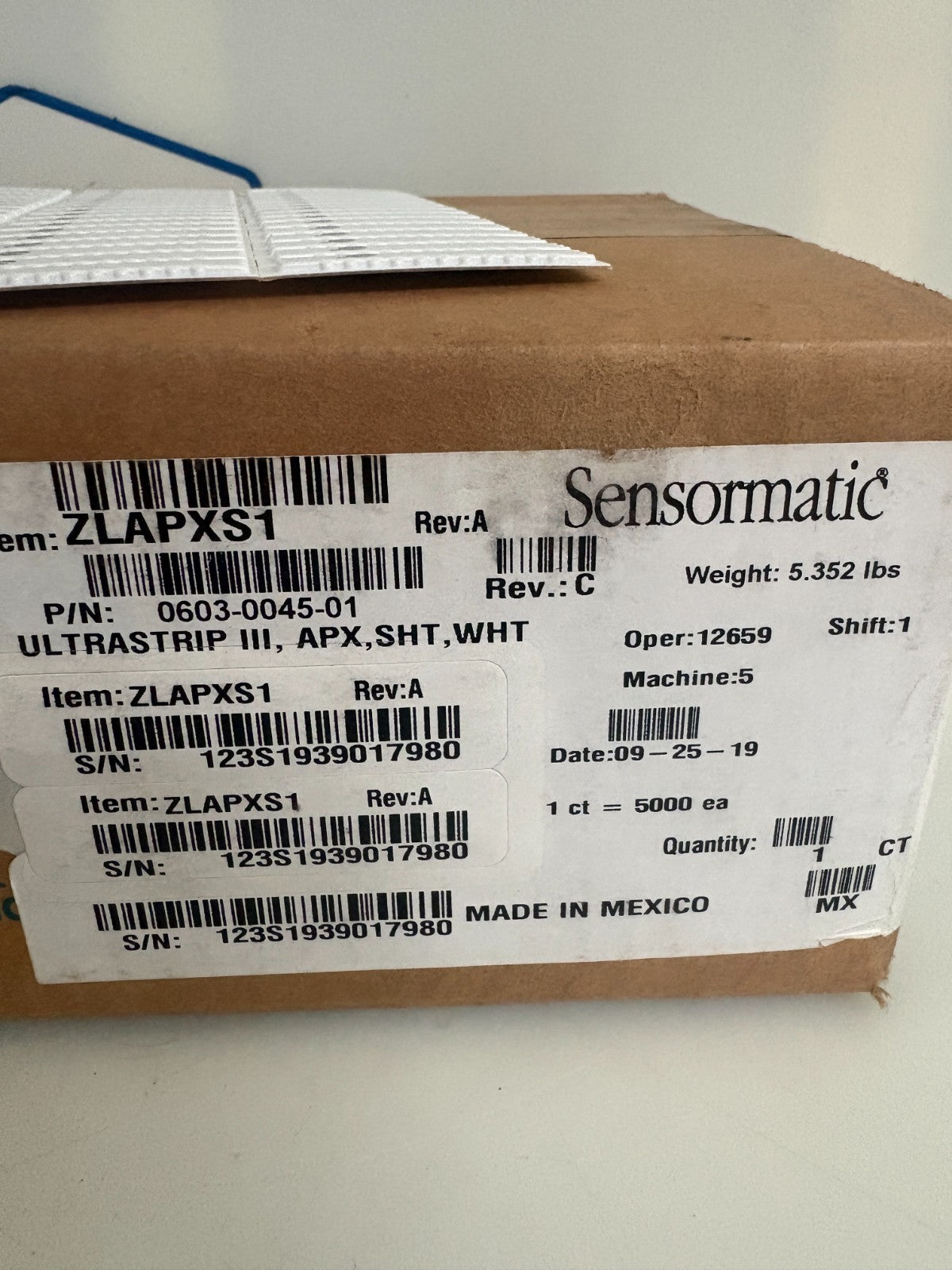 SENSORMATIC ULTRASTRIP III ZLAPXS1 5000/BOX1