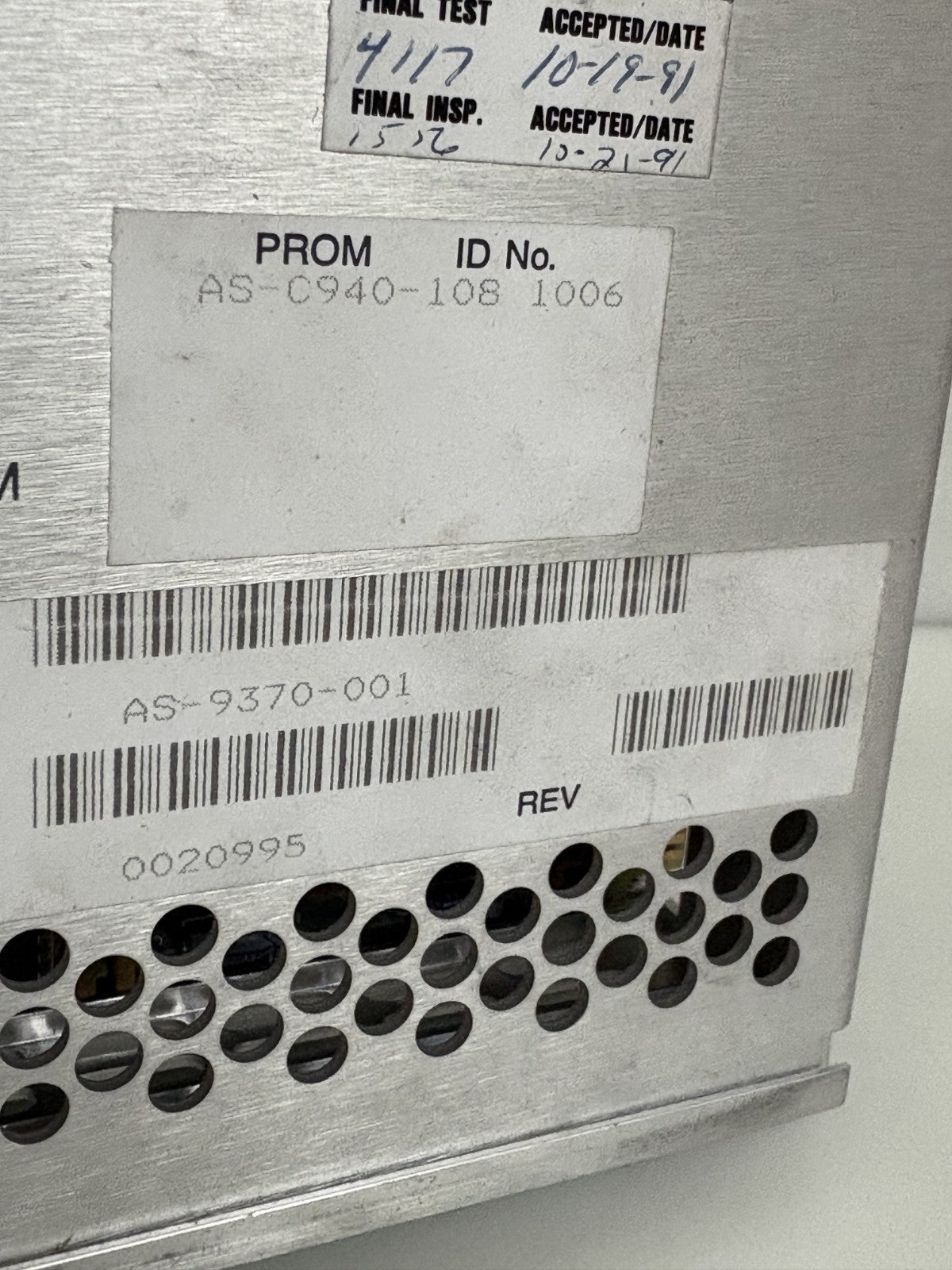 SCHNEIDER MODICON 984 POWER SUPPLY PROGRAMMABLE CONTROLLER PC-0984-6805