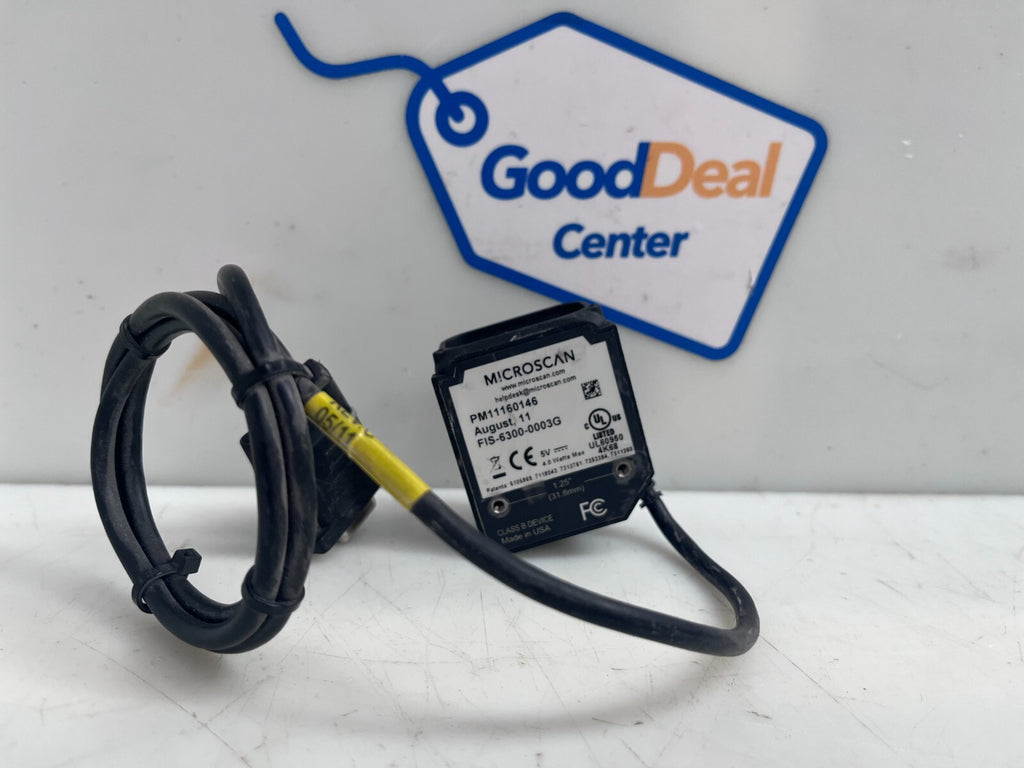OMRON MICROSCAN FIS-6300-0003G Barcode Scanner PM11160146 (Lot of 2)