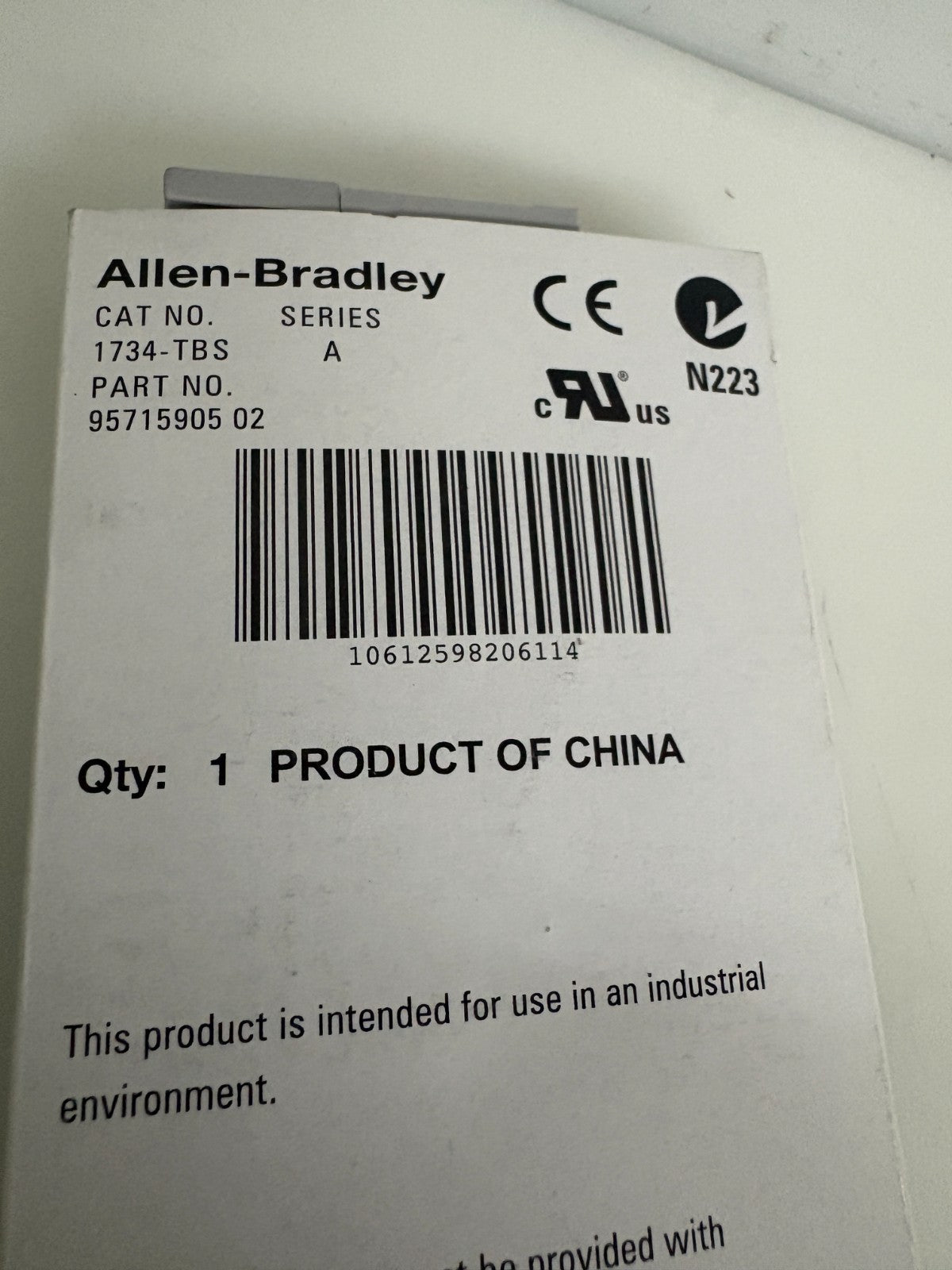 LOT OF 2 ALLEN BRADLEY PLC PROGRAMMING TERMINAL 1734-TBS A3