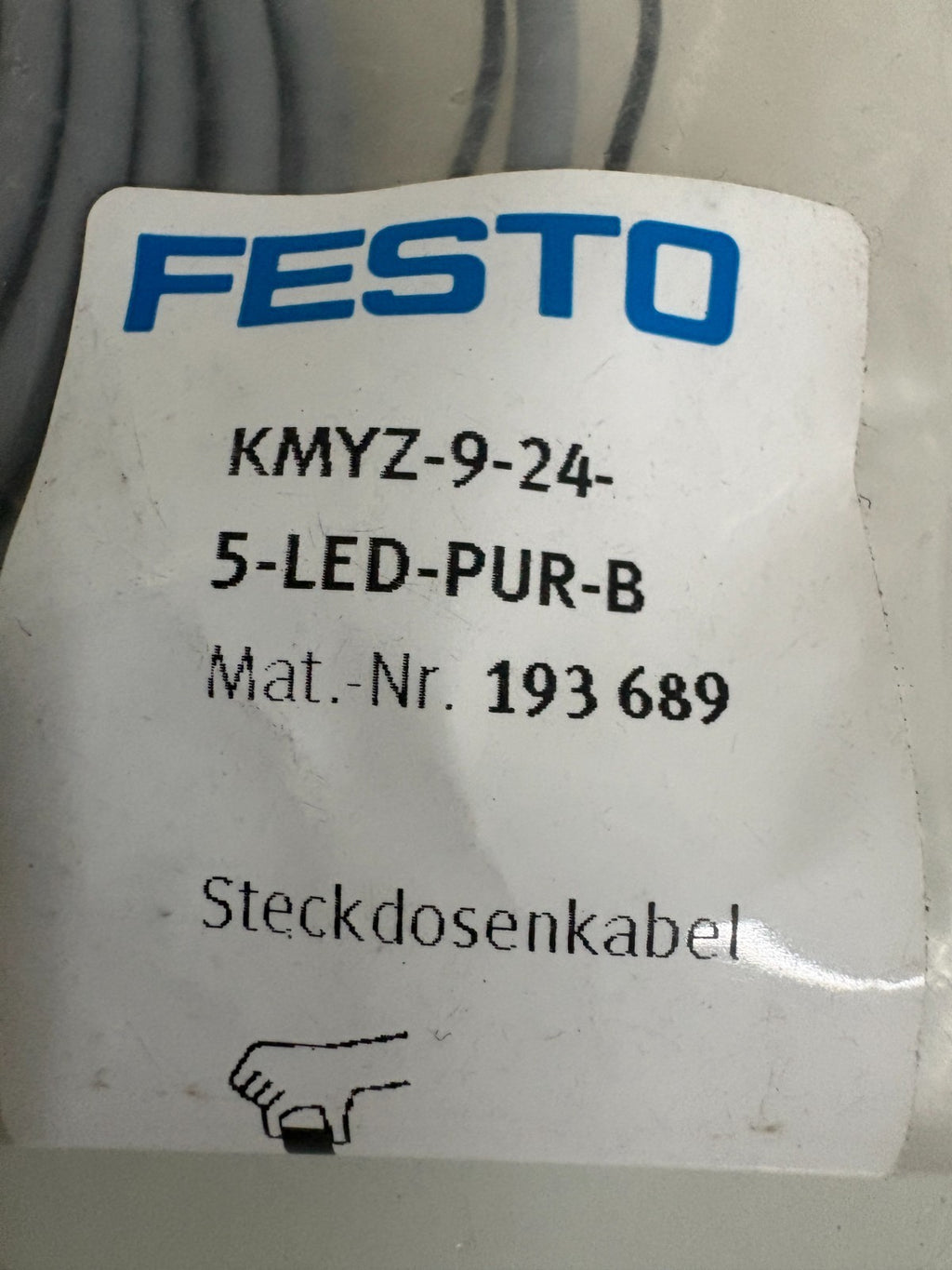 LOT OF 2 FESTO KMYZ-9-24-5-LED-PUR-B #1936891