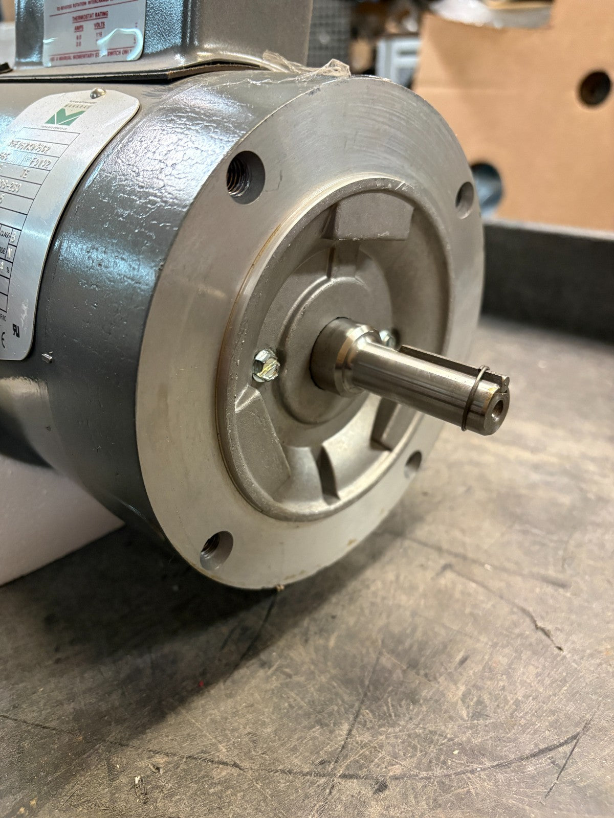 BALDOR 3/4 HP BRAKE MOTOR MODEL N/A SPEC 35E057X935G23