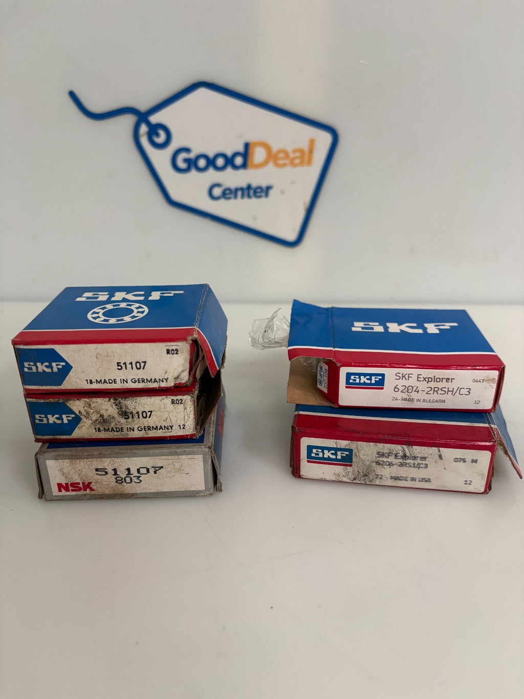 SKF BEARING MIX LOT  1X 6206-2RS1/C3  1X 6204-2RSH/C3  3X SKF 51107