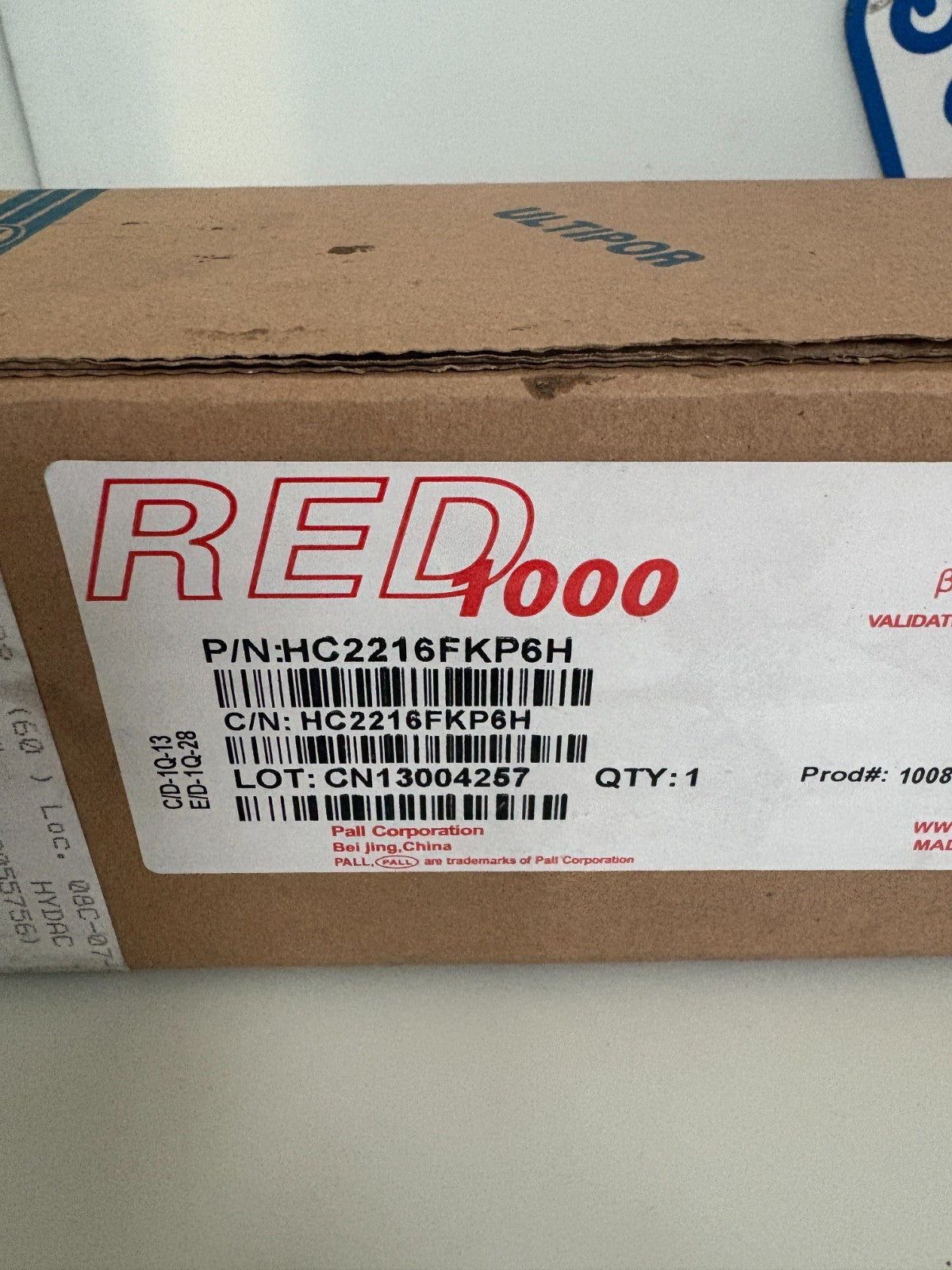 PALL HYDRAULIC FILTER RED 1000 HC2216FKP6H