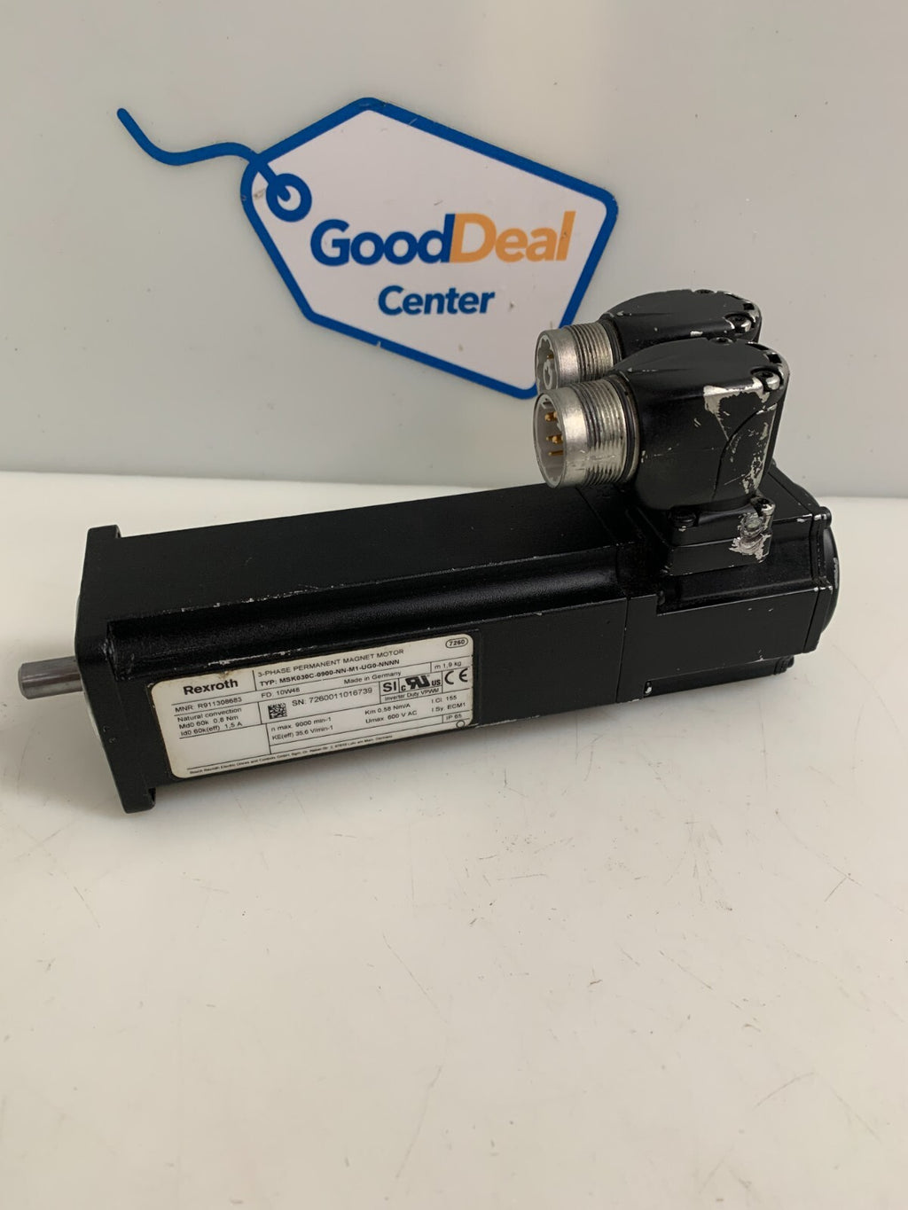 Rexroth 3-Phase Permanent Magnet Motor MSK030C-0900-NN-M1-UG0-NNNN0