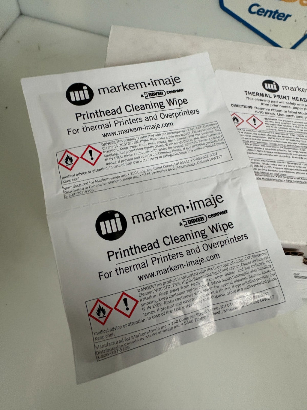 MARKEM-IMAJE PRINT HEAD CLEANING WIPES IND WRAP BOX OF 1001
