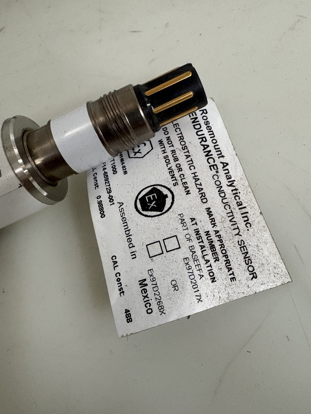 ENDURANCE ROSEMOUNT ANALYTICAL 400VP SENSOR #400VP-13-363