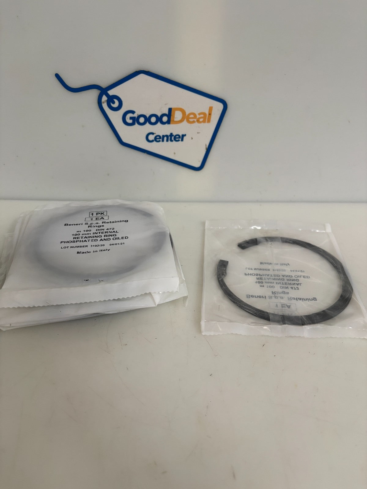 LOT OF 10 BENERI S.P.A. RETAINING RING 100MM DIN 472