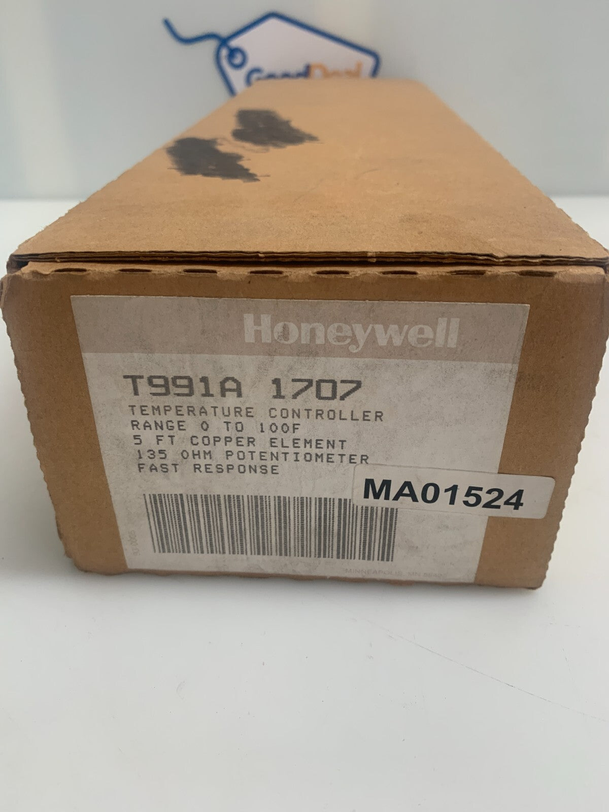 HONEYWELL  Temperature Controller   T991A-1707    Range 0-100F