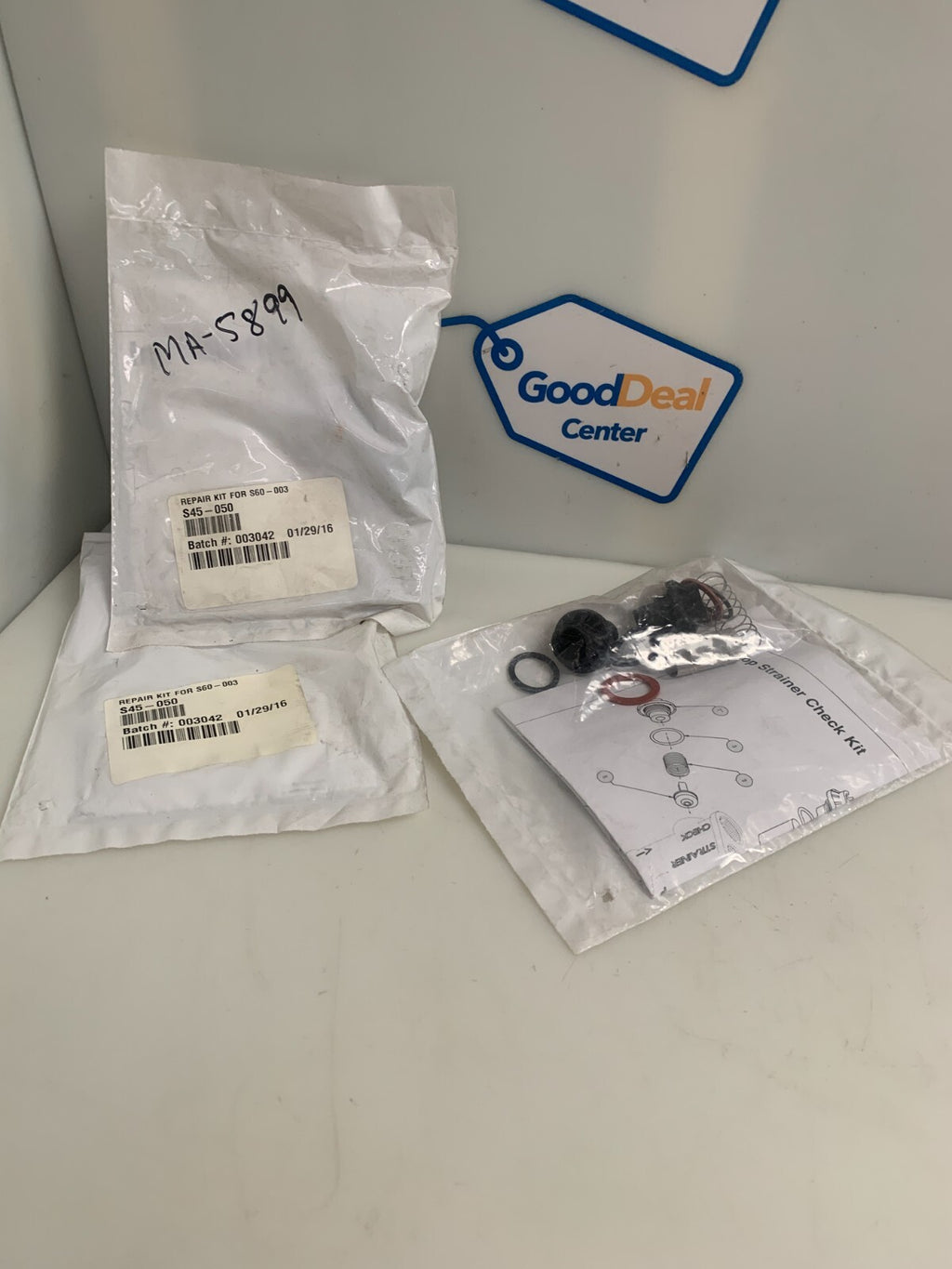 LOT OF 3 BRADLEY STOP STRAINER & CHECK VALVE REPAIR KIT S-45-0500