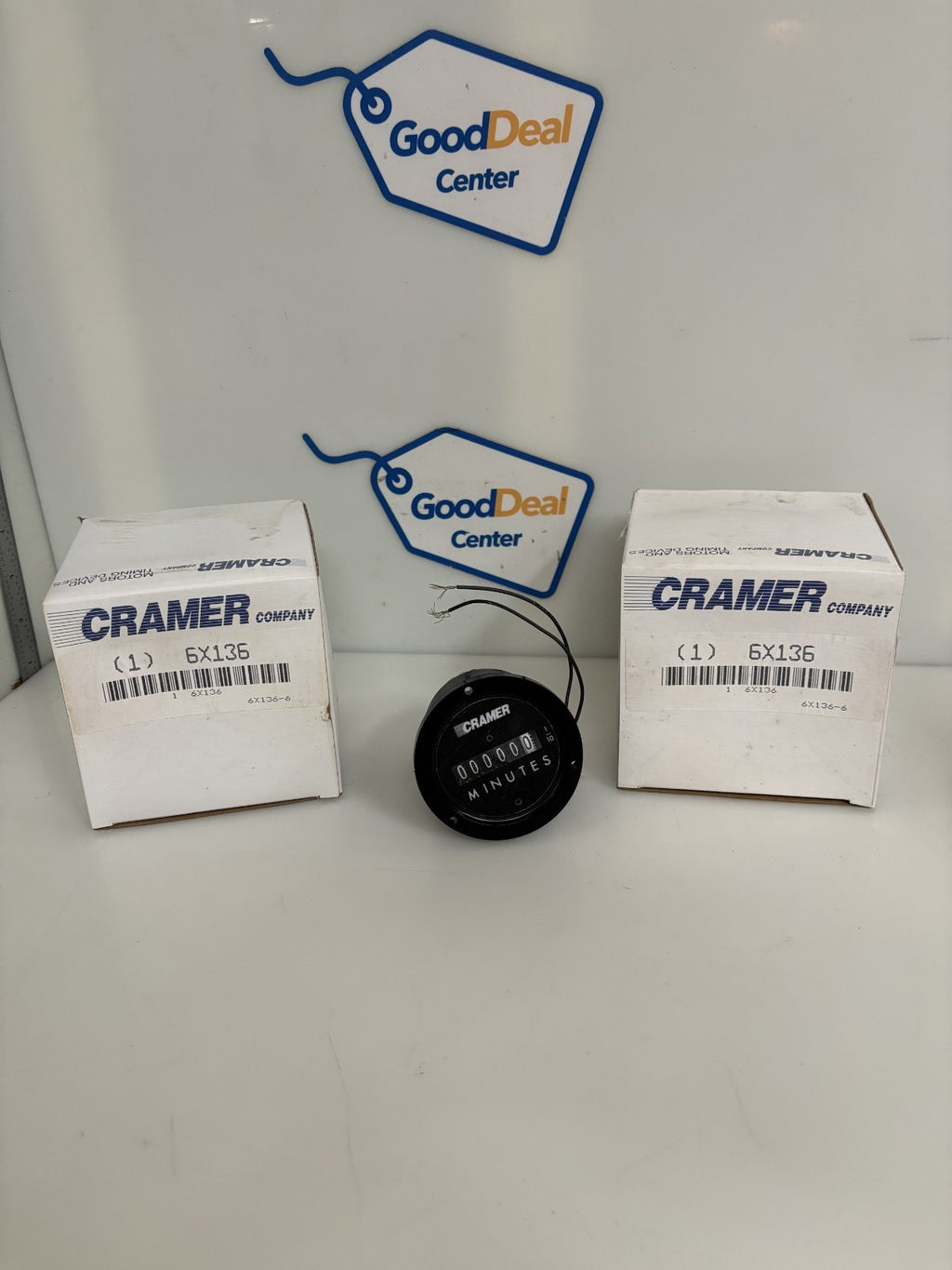 LOT OF 2 CRAMER MINUTES ELAPSED TIME COUNTER 6X136