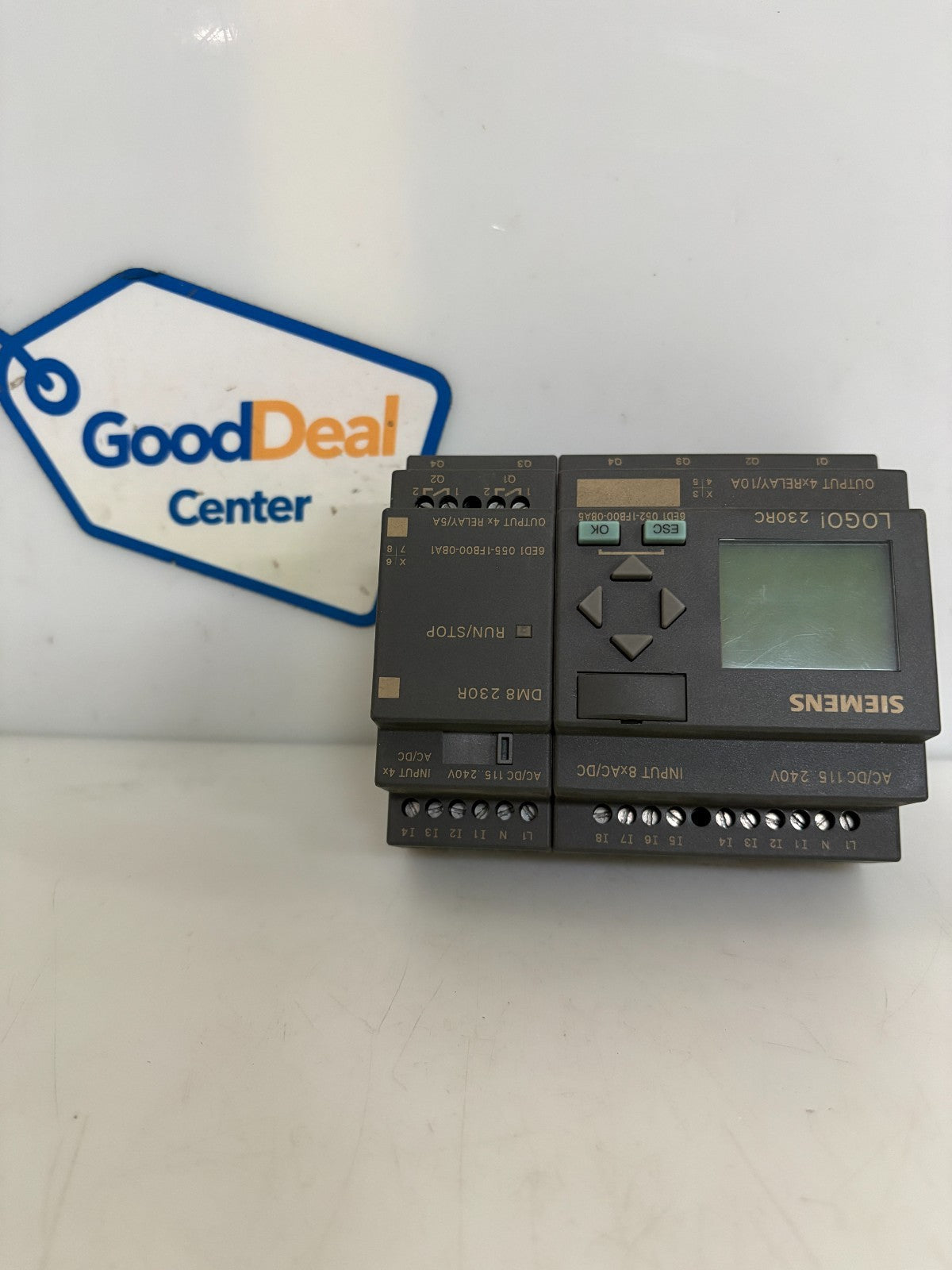 SIEMENS LOGIC MODULE LOGO 230RC W/DM8 230R OUTPUT RELAY 0