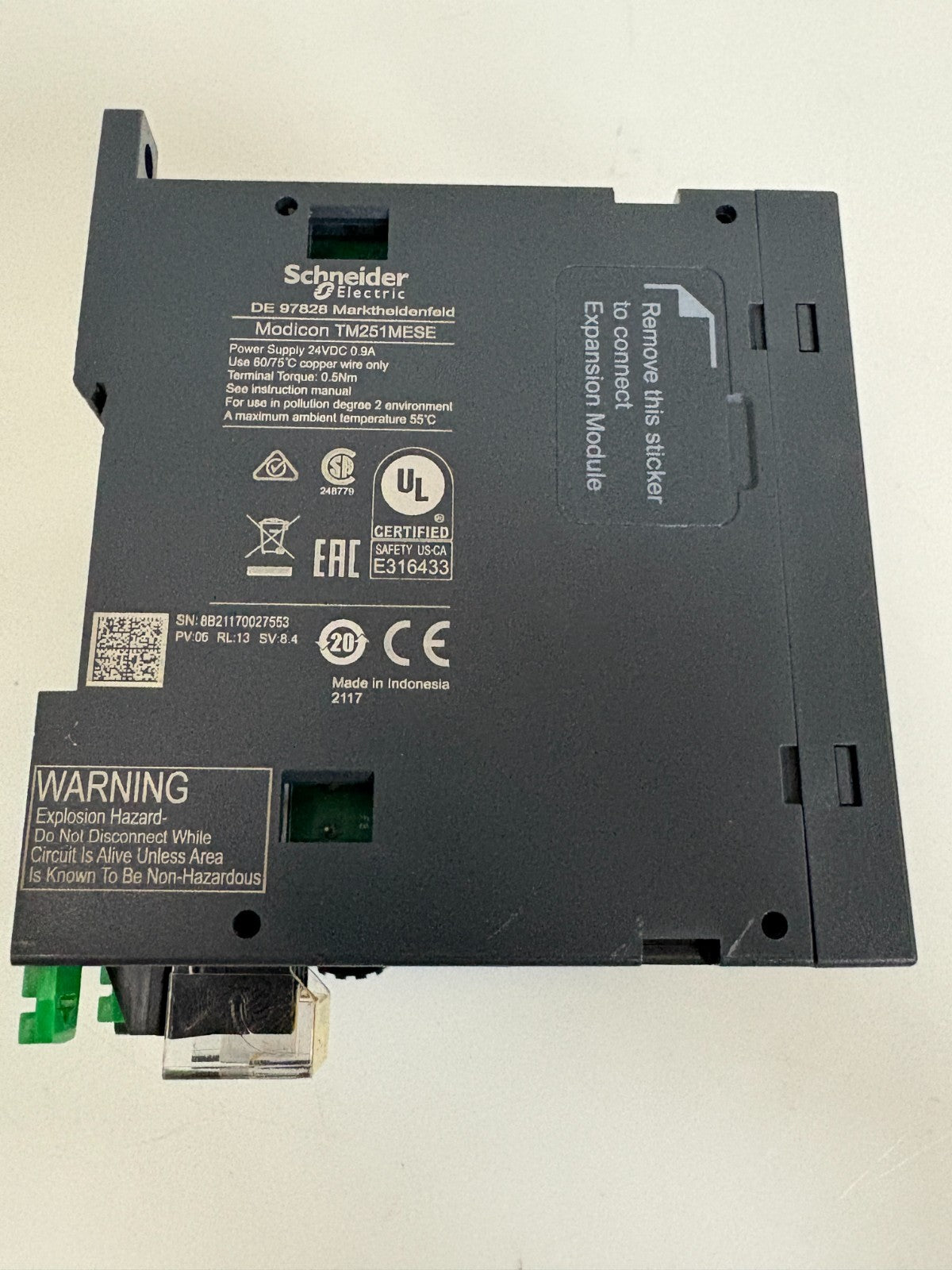 SCHNEIDER ELECTRIC MODICOM CONTROLLER TM251 MESE